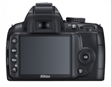 Nikon D3000 back