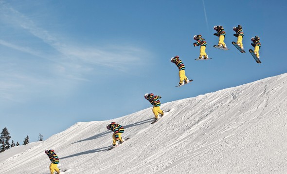 Snowboard hop sekvens
