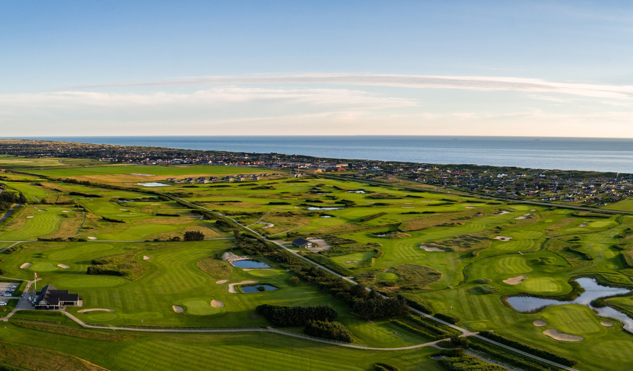 Drone foto - Golfbane - Vestkysten