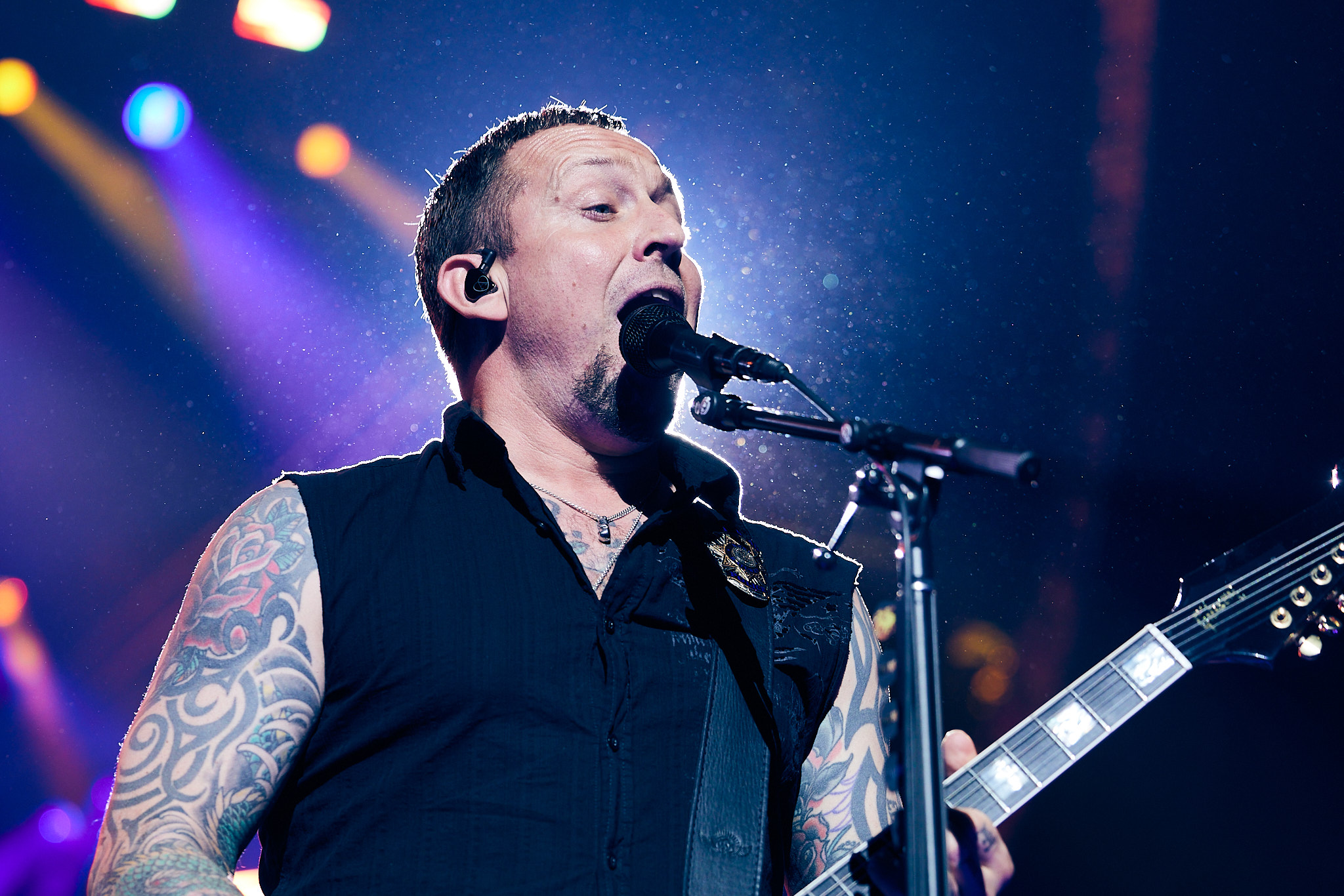 Michael Poulsen gav den gas med Volbeat i Jyske Bank Boxen